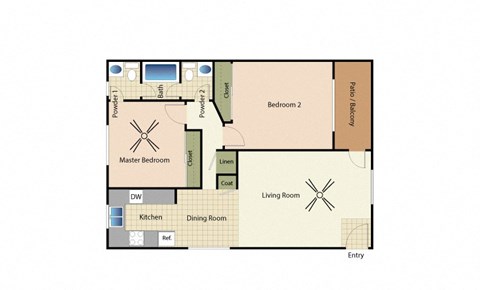 a floor plan of a home
